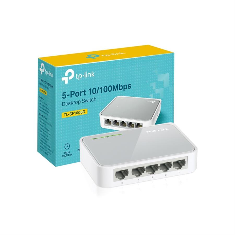 Switch - 10/100MBPS - Escritorio - 5 Puertos - TL-SF1005D - TP-LINK