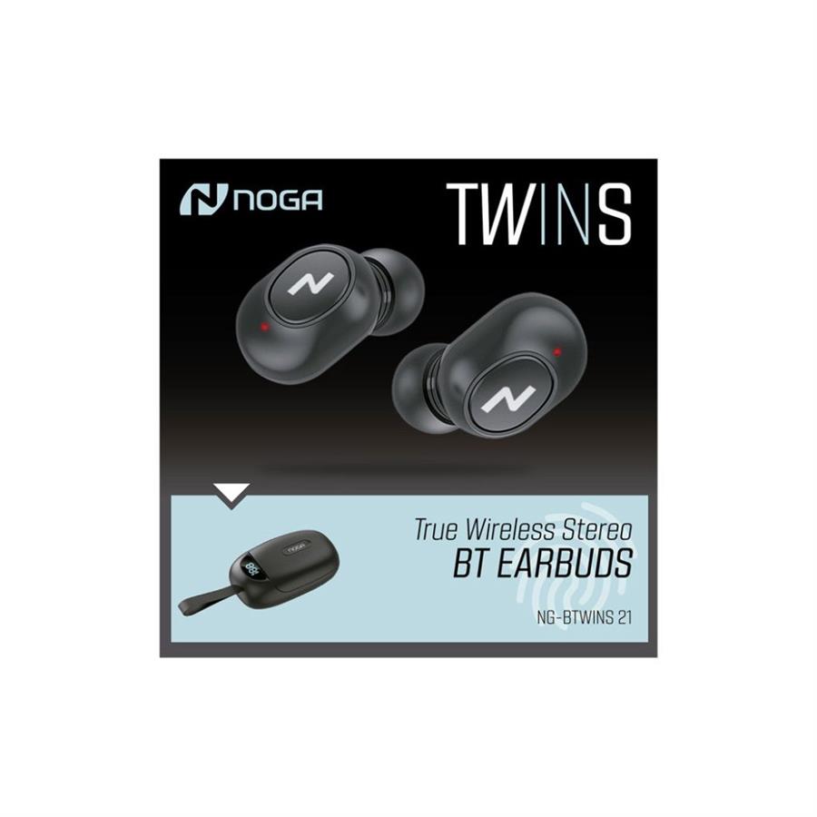 Auricular In Ear Bluetooth - NG-BTWINS21 - NOGA NET