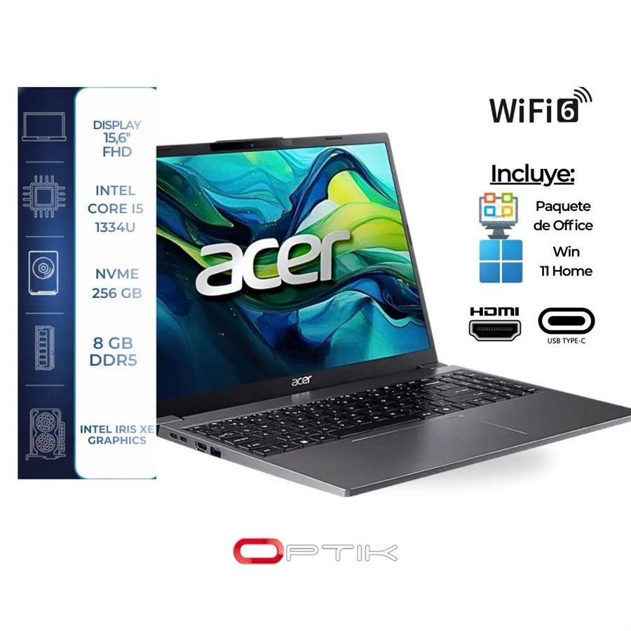 ACER ASPIRE GO AG15-51P-510U I5-1334U/8GB/SSD 256GB/15.3" FHD WIN11