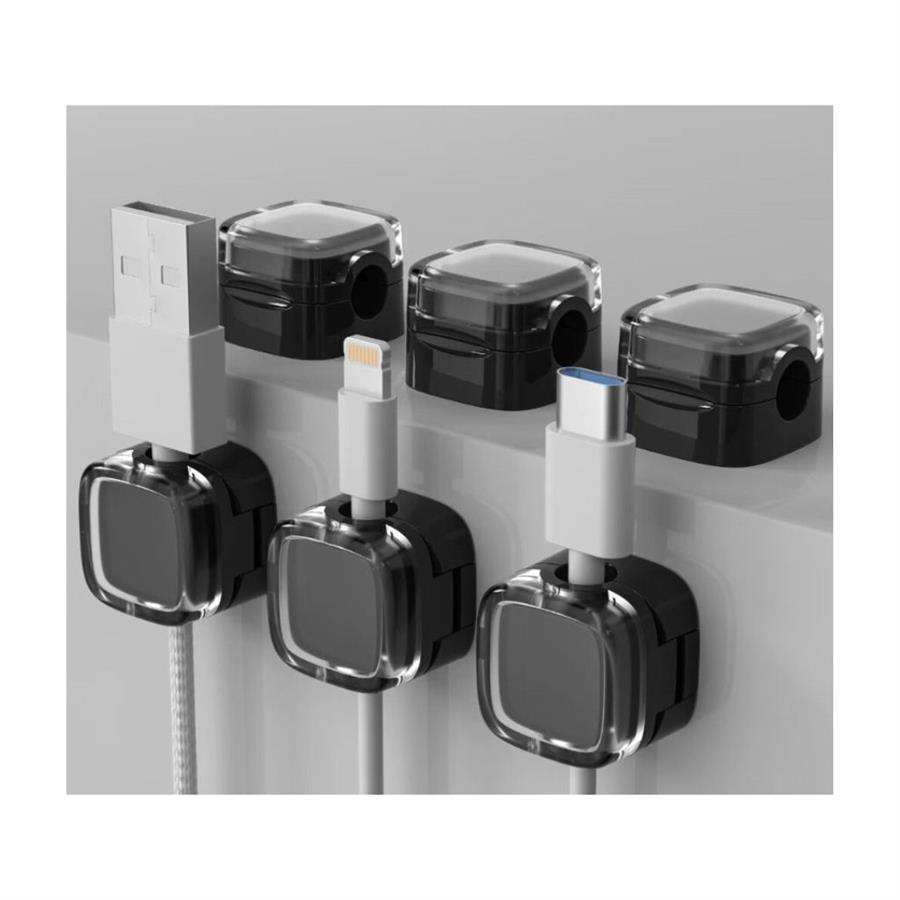 ORGANIZADOR PARA CABLES MAGNETICO PACK X 6 MODV-00DN – VARIOS – NEGRO