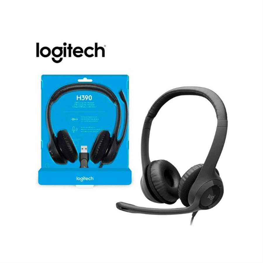 Auricular Headset Logitech H390 Negro Usb