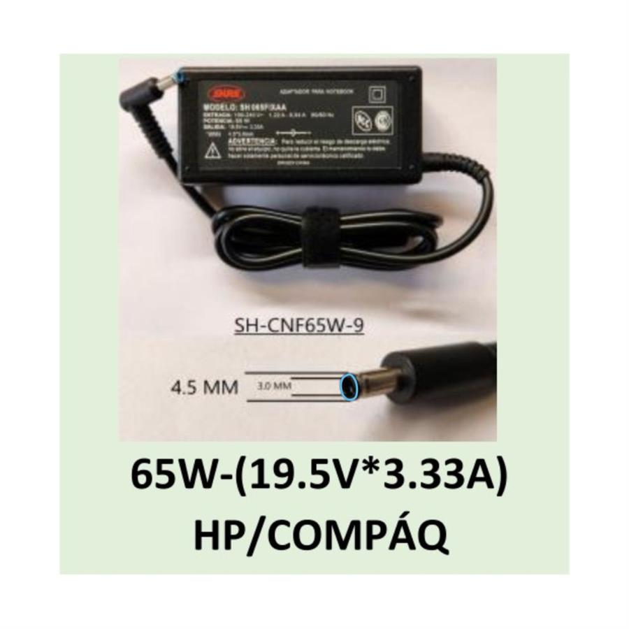 CARGADOR NOTEBOOK SH-CNF65W-9 - SHURE