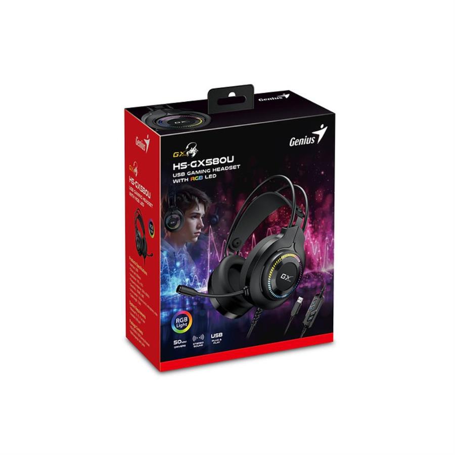 Auricular Microfono GAMING HS-GX580U USB GENIUS
