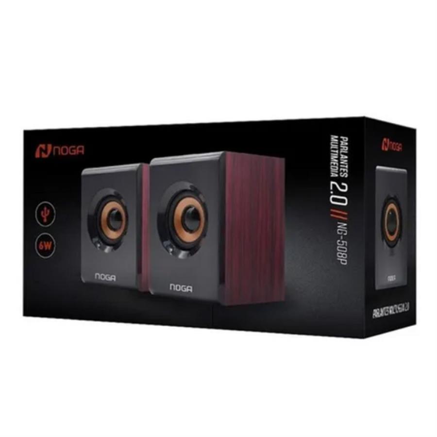 Parlantes Audio - PLUG + USB - NG-508P - NOGA NET