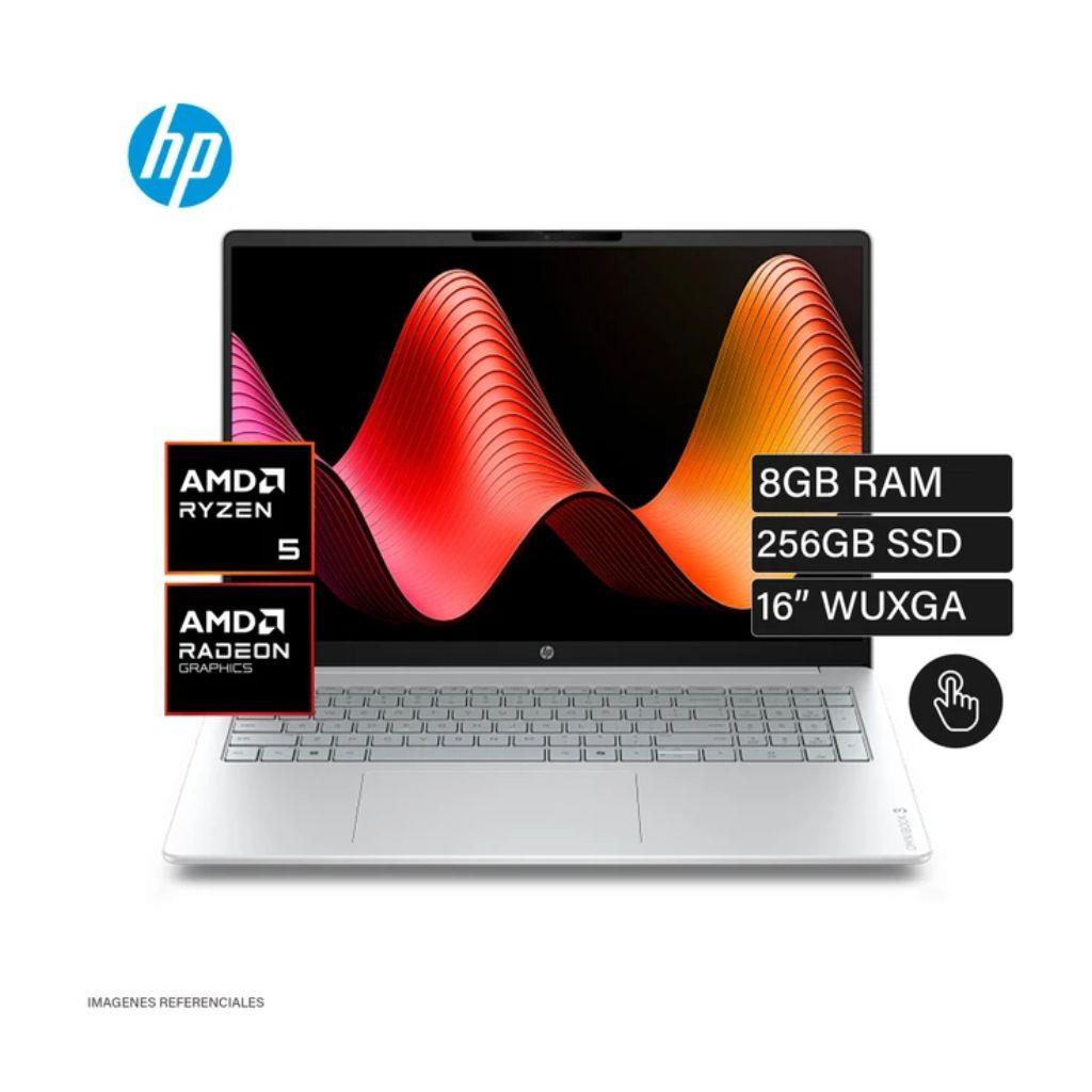Notebook HP Omnibook 3 16-BY0015DX AMD Ryzen 5 40 Pantalla Touch 2K 16.0" / 8GB de RAM / 256GB SSD / Win11Home - Plata (Inglés)