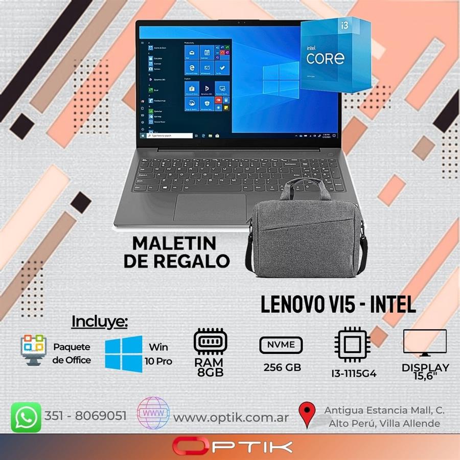 LENOVO V15 I3-1115G4/8GB RAM/256GB SSD /15.6" FHD/UK (MALETIN DE REGALO)
