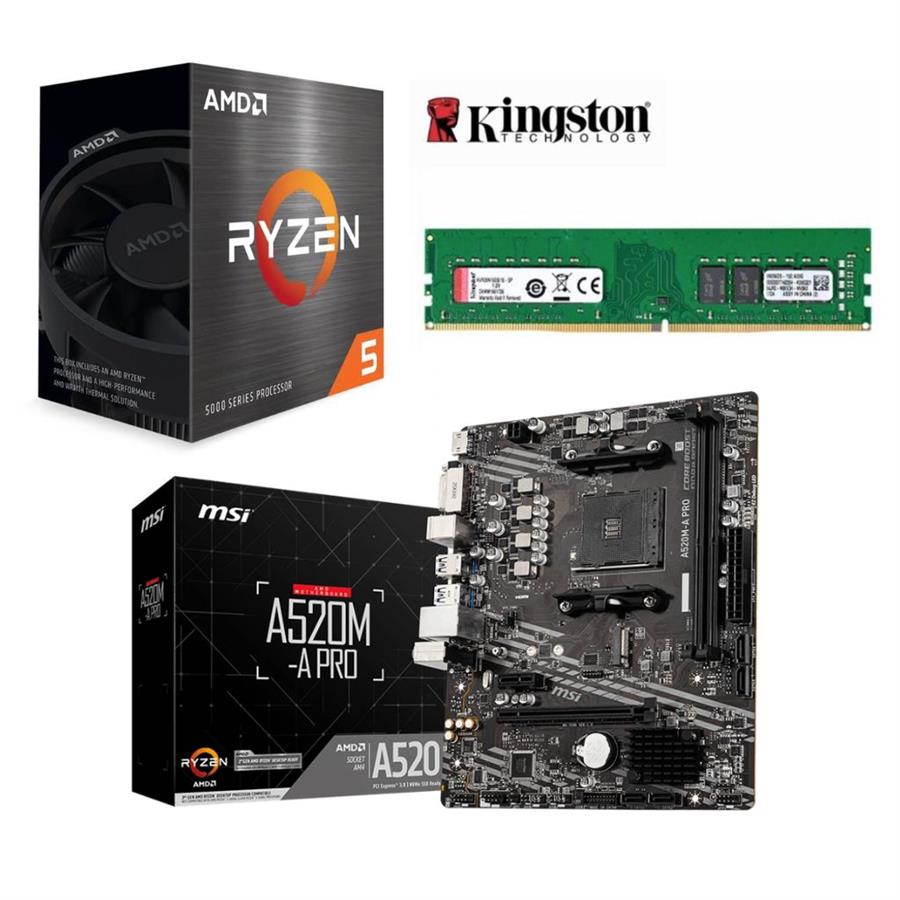 Combo De Actualizacion - Ryzen 5 5600GT + 8GB DDR4 + MOTHER MSI