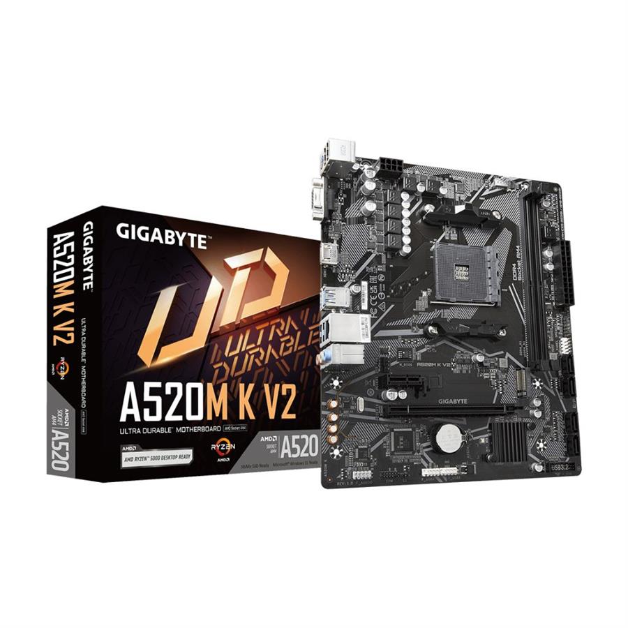 Motherboard GIGABYTE A520M - K V2 - H/V M.2 - Socket AM4