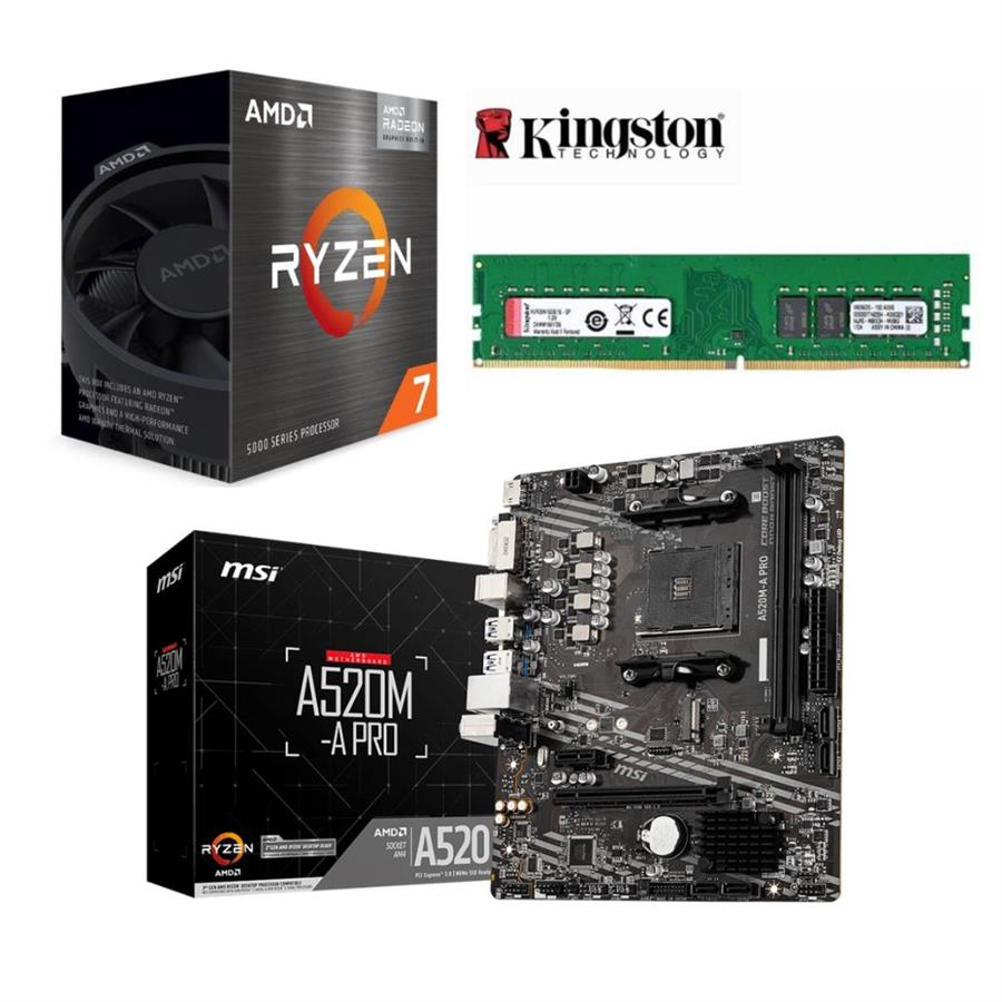 Combo De Actualizacion - Ryzen 7 5700G + 8GB RAM + MOTHER MSI