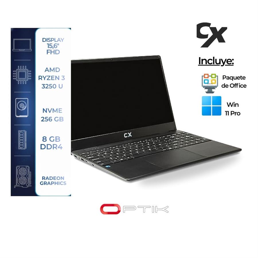 NOTEBOOK CX - CX30782 - RYZEN 3 3200U/8GB RAM/256GB NVME/ 15.6"