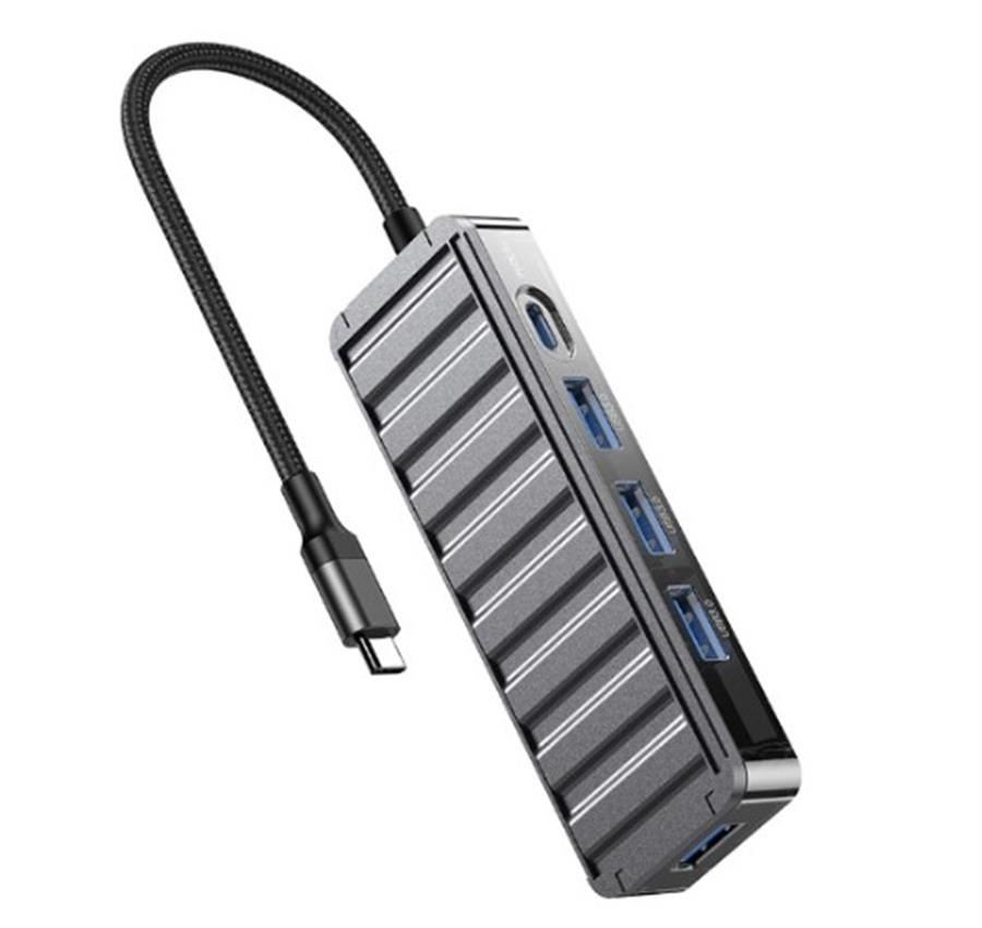HUB ADAPTADOR TIPO C 5 EN 1 XO - HUB015 MULTIFUNCION