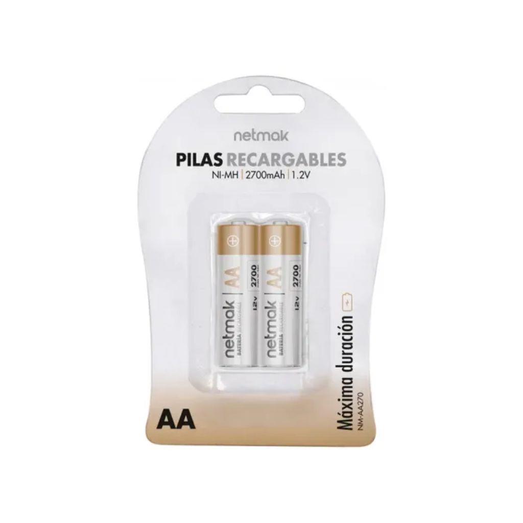 NETMAK PILAS RECARGABLES AA 2700 (X2)
