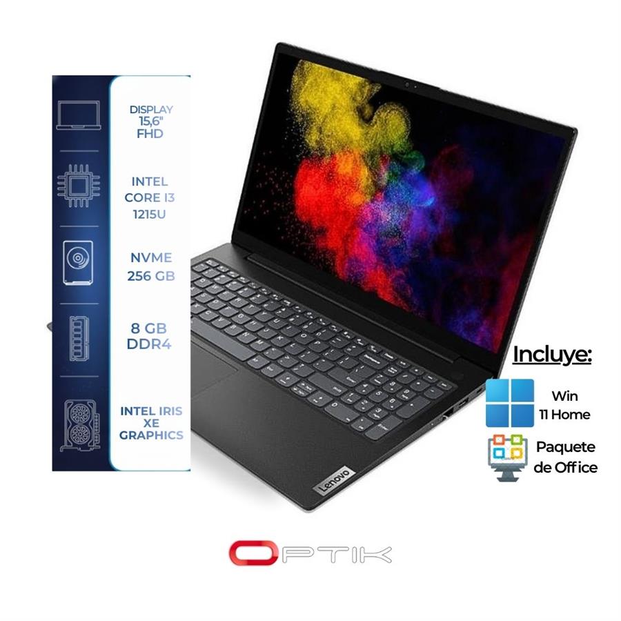 Notebook Lenovo V15 G3 - Intel I3-1215U/8GB/256GB SSD /15.6" FHD/WIN11PRO