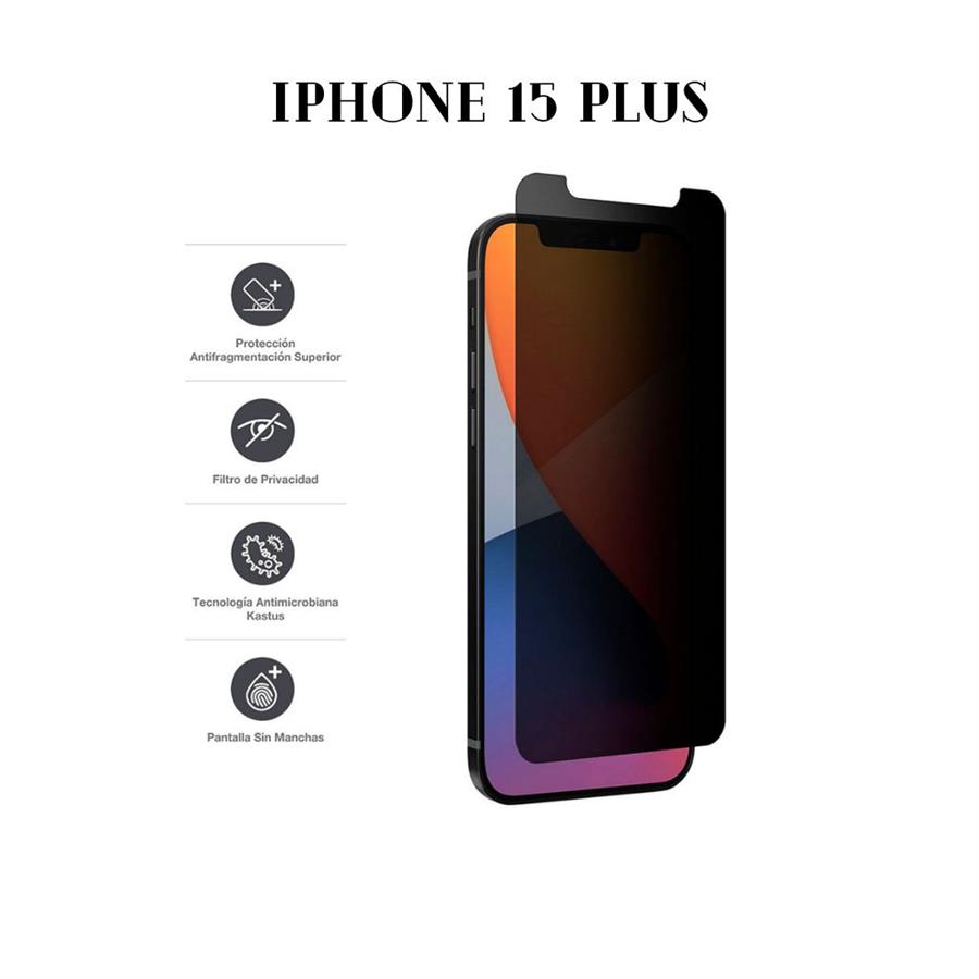 Templados - 9D - ANTI STATIC PRIVACY - IPHONE 15 PLUS