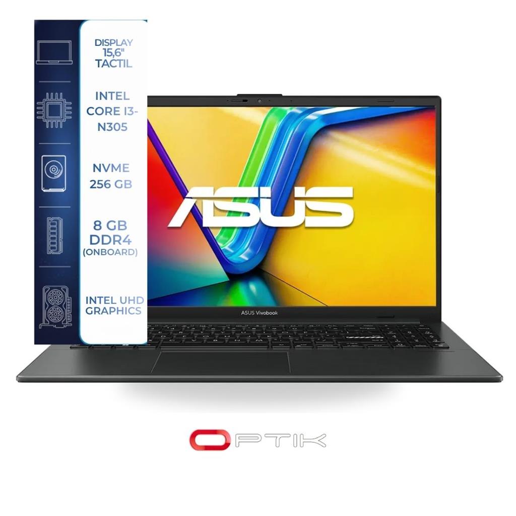 ASUS VIVOBOOK GO E1504GA I3-N305/8GB/SSD 256GB 15.6" FHD/W11/SILVER