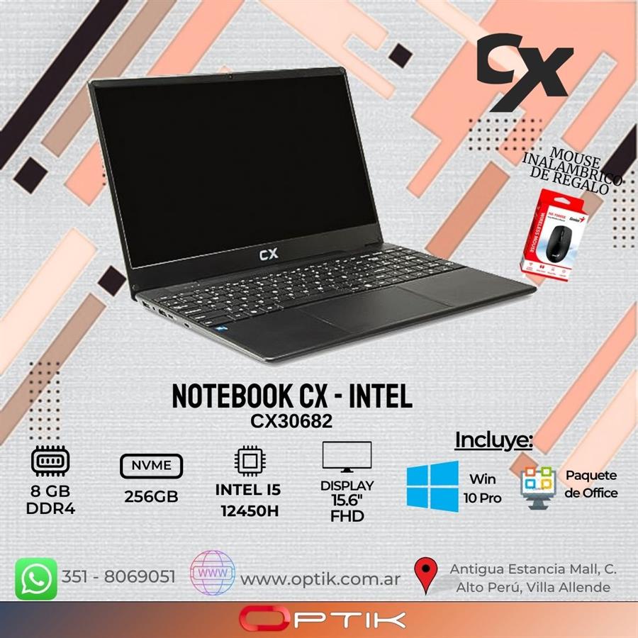 CX - CX30682 - I5 12450H/8GB RAM/256GB NVME/ 15.6"