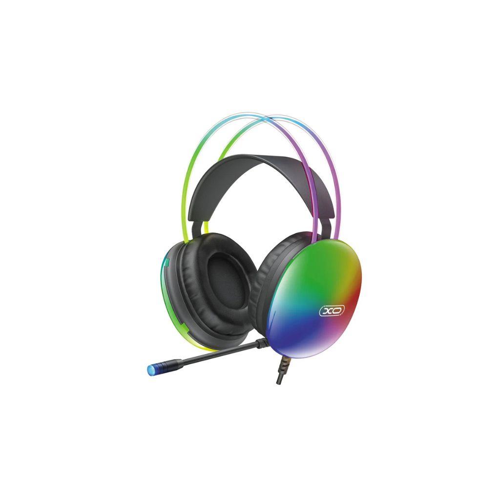 AURICULAR GAMER XO-GE11 NEGRO o BLANCO RGB CON MICROFONO USB JACK 3.5MM