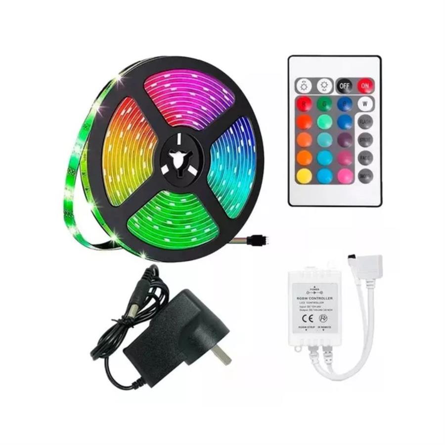 Tira RGB LED Con Fuente -  5M -STRIP - AF23202