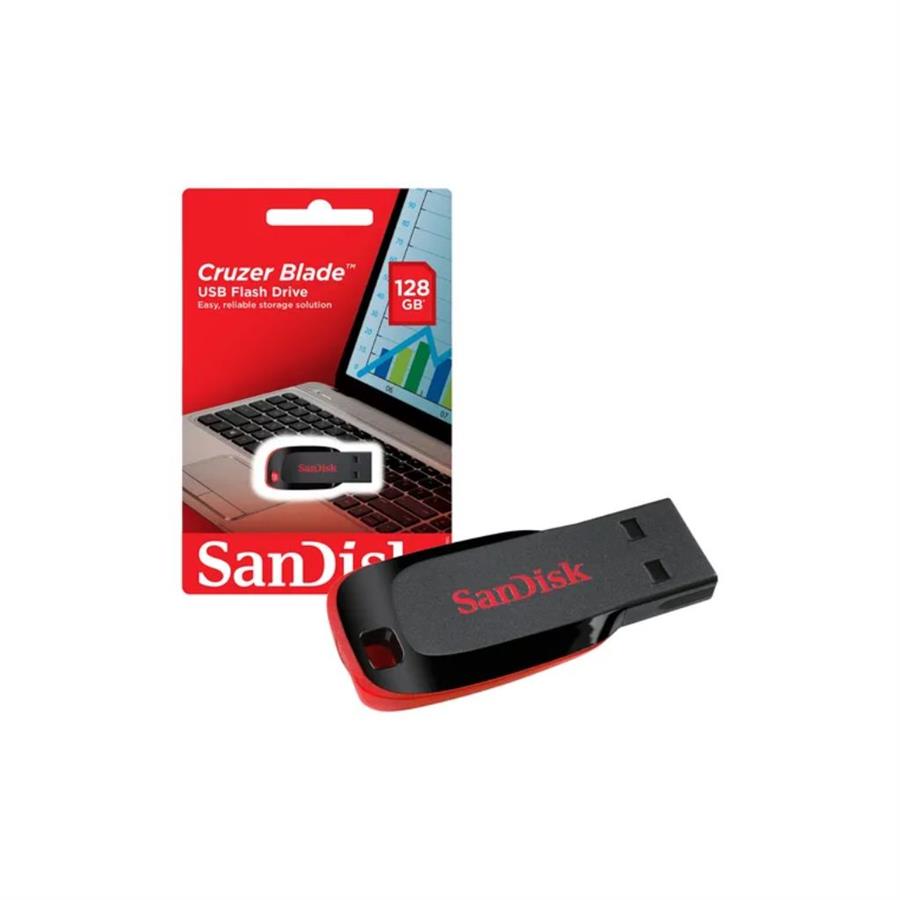 PEN DRIVE 128GB SANDISK 2.0 CRUZERBLADE